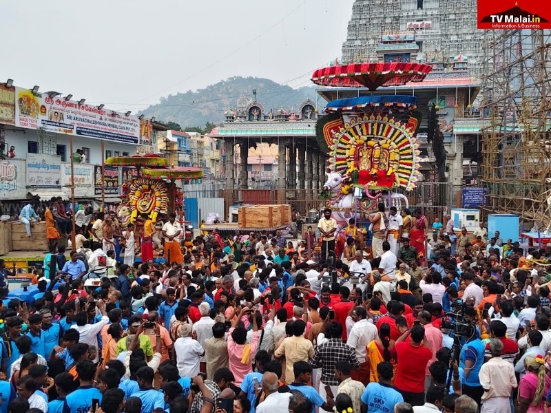 திருவண்ணாமலை கார்த்திகை தீபத் திருவிழா 2025 – ஐந்தாம் நாள் காலை!