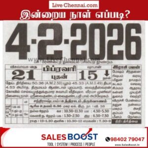 Auspicious (Nalla Neram) time today (Feb 4th)