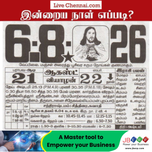 Auspicious (Nalla Neram) time today (Aug 06th)