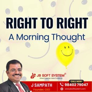 Right To Right – A Morning Thought
