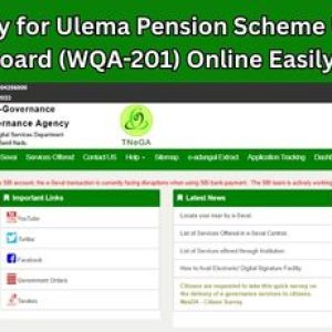 How to Apply for Ulema Pension Scheme Under WAQF Board (WQA-201) Online Easily!!