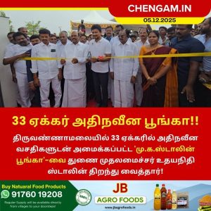 33 ஏக்கர் அதிநவீன பூங்கா!!